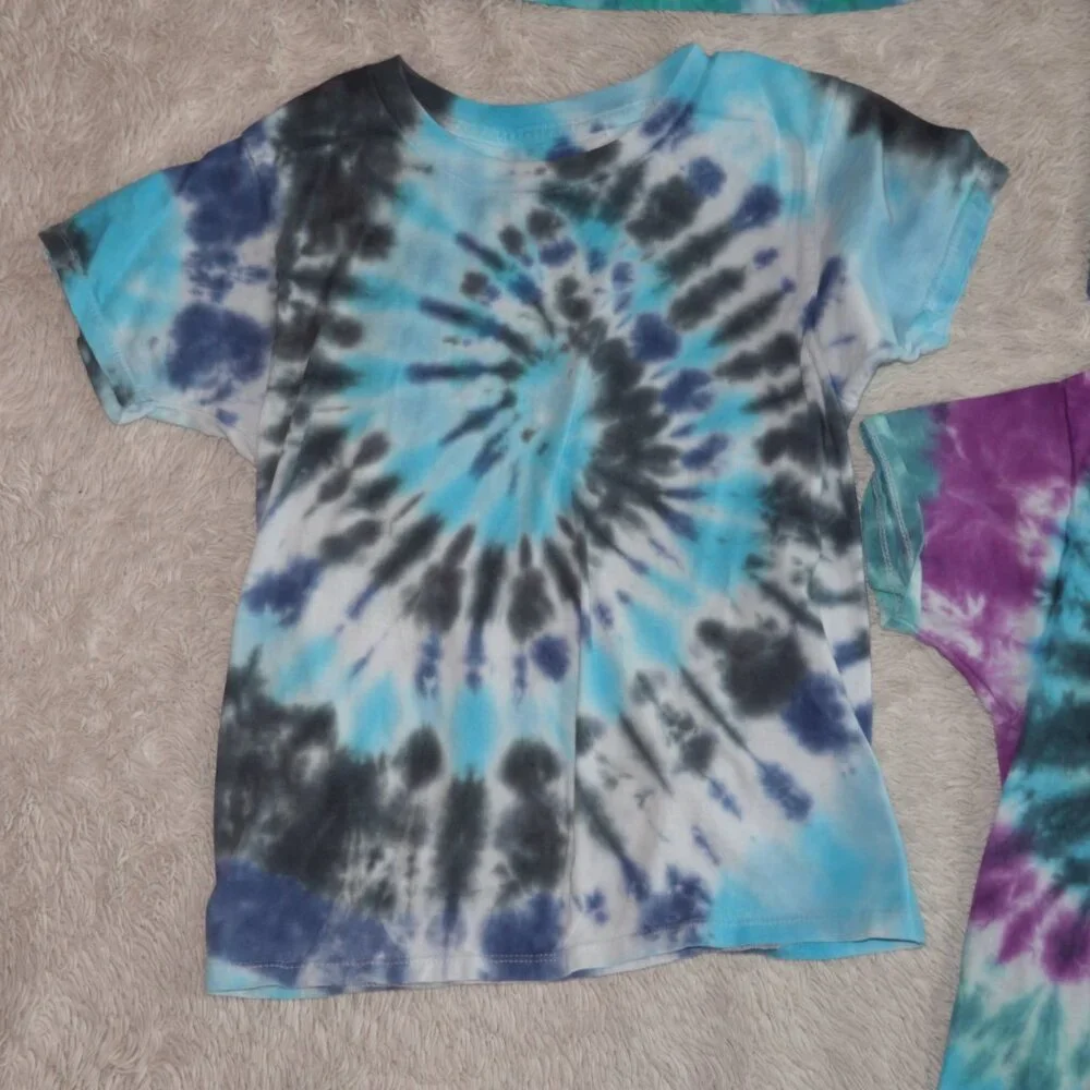 Boys Size 6 Fruit of the Loom Tie-Dye T-Shirt Bundle - Set of 6 - 100% Cotton - Picture 2 of 9